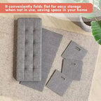Banc de rangement pliant Ornavo Home de 101,6 cm avec tiroirs, parfait pour le salon, la chambre et l'entrée