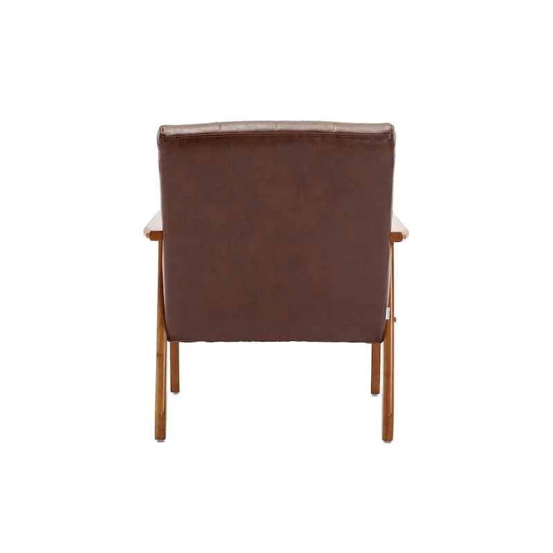 Lot de 2 fauteuils d'appoint modernes du milieu du siècle avec table d'appoint