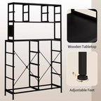 Commode de chambre, commode en tissu à 12 tiroirs, étagères ouvertes, plateau en bois et cadre en métal pour chambre à coucher, couloir ou salon