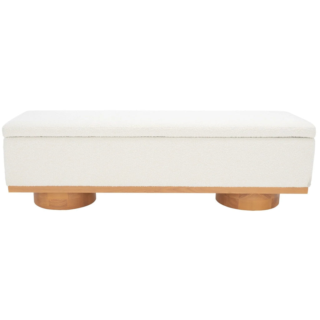 Banc de rangement Sunneva Boucle SAFAVIEH Couture - 61 po L x 20 po P x 19 po H - 61Lx20Px19H