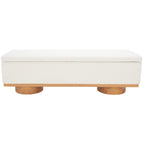 Banc de rangement Sunneva Boucle SAFAVIEH Couture - 61 po L x 20 po P x 19 po H - 61Lx20Px19H