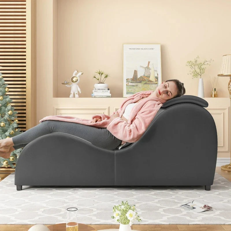 Mixoy Chaise de Yoga d'intérieur, Chaise longue de yoga incurvée pour adultes, étirements, exercices, relaxation