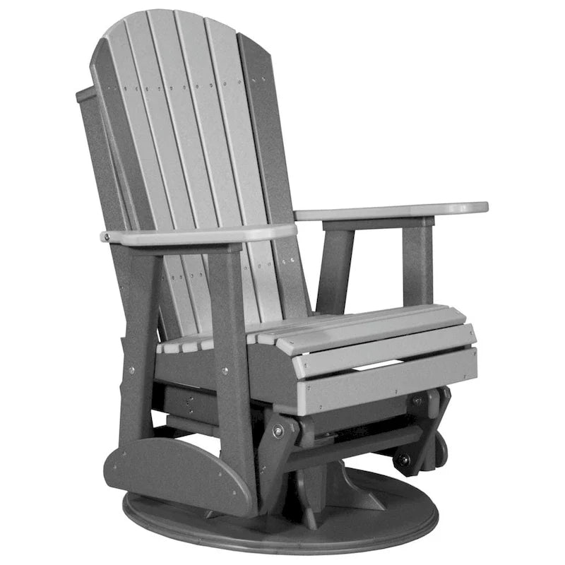 Fauteuil planeur pivotant Adirondack en polybois