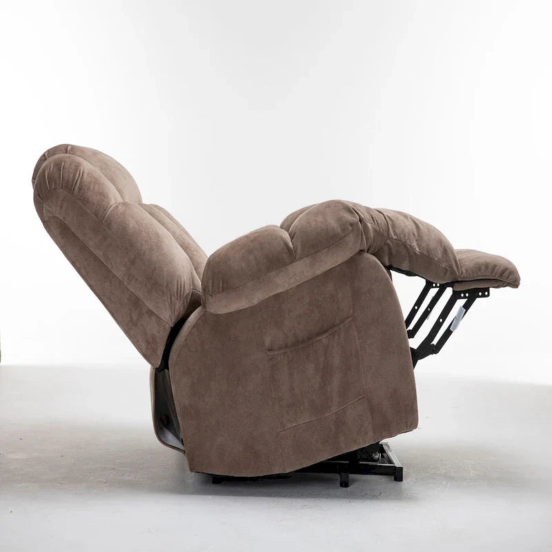Fauteuil inclinable électrique avec fonction de levage pour personnes âgées, avec pochette latérale