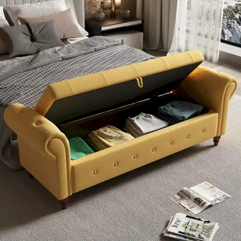 Banc ottoman avec rangement