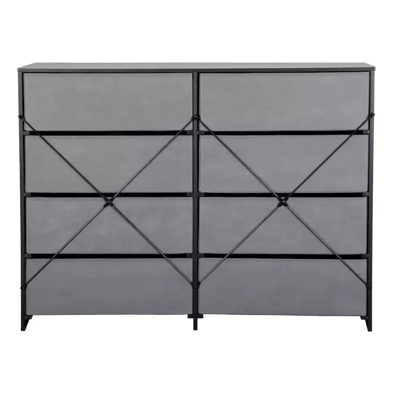 Techni Home, commode à 8 tiroirs en tissu de grande taille