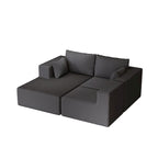 Canapé modulaire d'angle en velours côtelé 108.3 avec méridienne