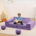 Canapé pour enfants 12 pièces, canapé de jeu modulaire pour enfants pour stimuler la créativité, canapé modulable, mobilier de chambre et de salle de jeux pour tout-petits, pour dormir et lire