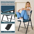 Chaise pliante rembourrée SUGIFT avec doubles charnières