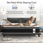 Matelas hybride en mousse à mémoire de forme gel de 12 pouces, livré en boîte