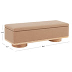 Banc de rangement Sunneva Boucle SAFAVIEH Couture - 61 po L x 20 po P x 19 po H - 61Lx20Px19H