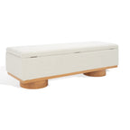 Banc de rangement Sunneva Boucle SAFAVIEH Couture - 61 po L x 20 po P x 19 po H - 61Lx20Px19H