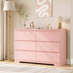 Commode à 6 tiroirs pour chambre à coucher, commode en bois de 120 cm de large, organisateur de rangement, meuble TV pour salon, couloir, entrée