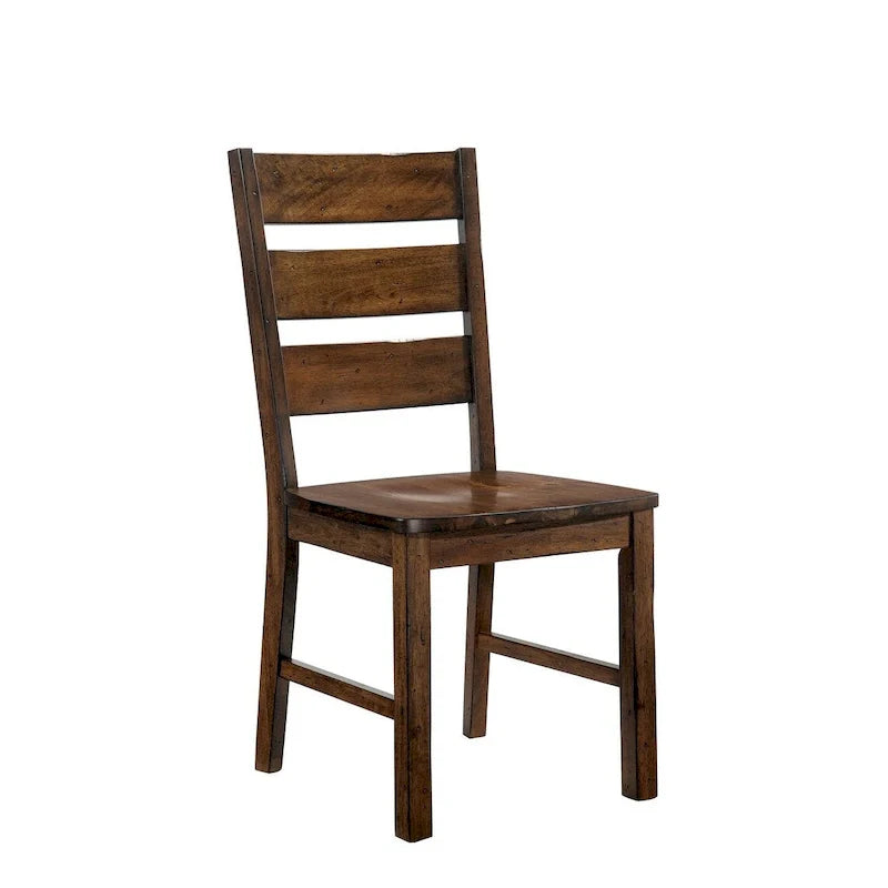 Chaise d'appoint en bois avec pieds cubiques, lot de 2 - 38 H x 18,13 L x 22,25 P pouces