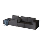 Canapé modulaire d'angle en velours côtelé 108.3 avec méridienne