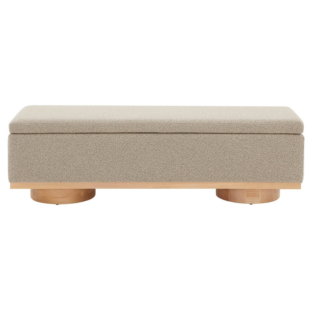 Banc de rangement Sunneva Boucle SAFAVIEH Couture - 61 po L x 20 po P x 19 po H - 61Lx20Px19H