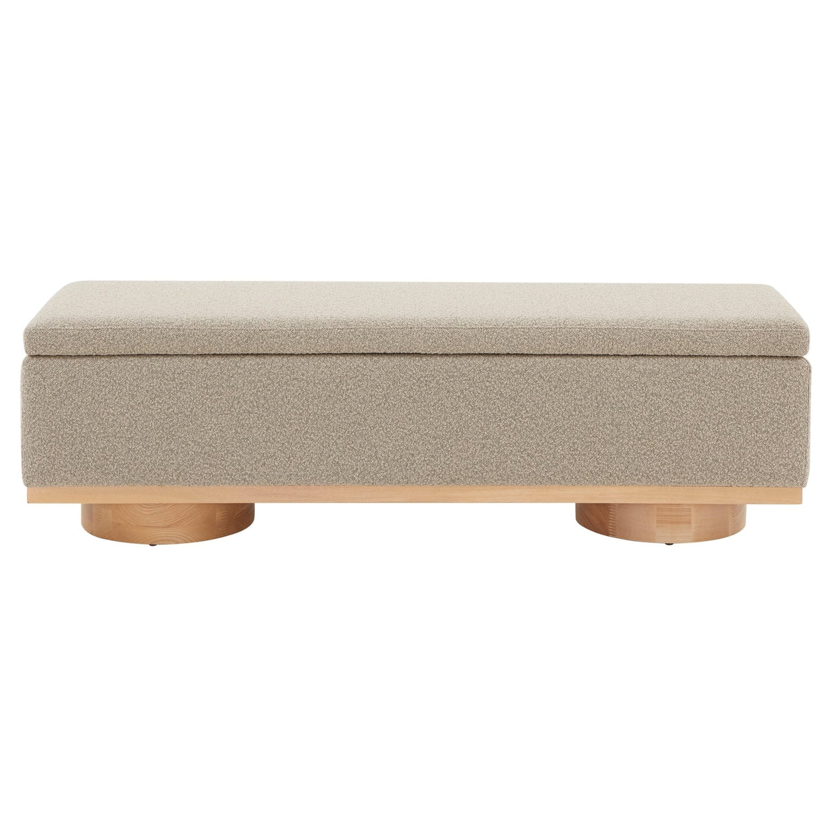 Banc de rangement Sunneva Boucle SAFAVIEH Couture - 61 po L x 20 po P x 19 po H - 61Lx20Px19H