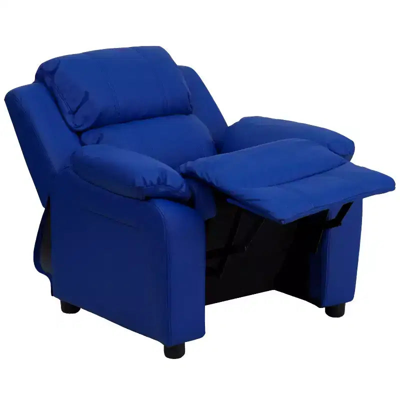 Fauteuil inclinable contemporain Flash Furniture de luxe rembourré pour enfants avec accoudoirs de rangement