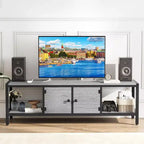 Meuble TV marron rustique de 65 pouces, meuble de style rustique avec rangement pour téléviseurs jusqu'à 75 pouces, idéal pour le salon