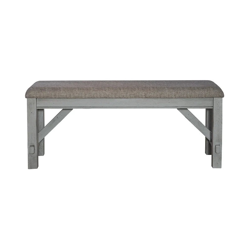 Ensemble de table à tréteaux 6 pièces Newport gris fumé