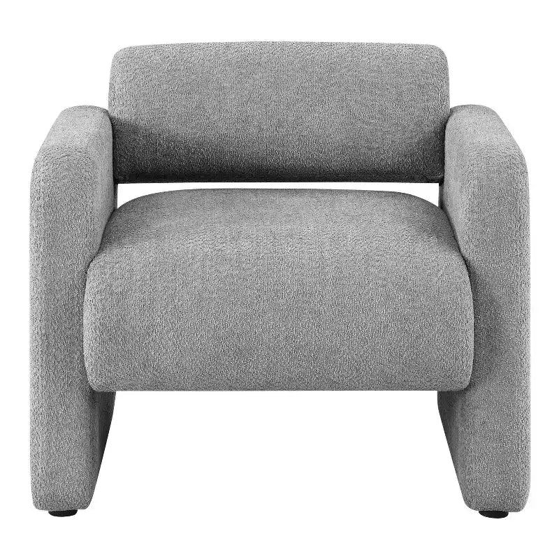 HOMES: Inside + Out Fauteuil d'appoint moderne Sanddrift en bouclette