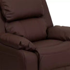 Fauteuil inclinable contemporain Flash Furniture de luxe rembourré pour enfants avec accoudoirs de rangement