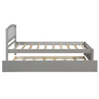Lit plateforme double Whisen Elegant Design avec lit gigogne