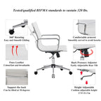Chaise de bureau à dossier cannelé LUXMOD pour ordinateur et télétravail
