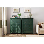 Commode à 5 tiroirs pour chambre à coucher, commode haute en bois avec rangement profond, commode moderne pour entrée et couloir