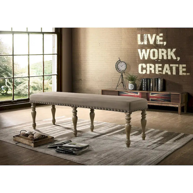 Ensemble de salle à manger 6 pièces Birmingham Nailhead de Roundhill Furniture