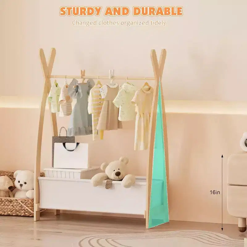 BALHAM TRADE - Portant pour vêtements d'enfant, fille, organisateur de déguisements, une seule tringle avec suspension