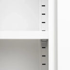 Armoire de rangement métallique à 2 portes avec étagères réglables