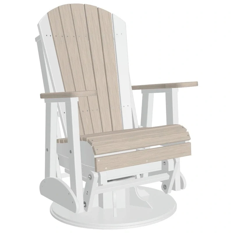Fauteuil planeur pivotant Adirondack en polybois