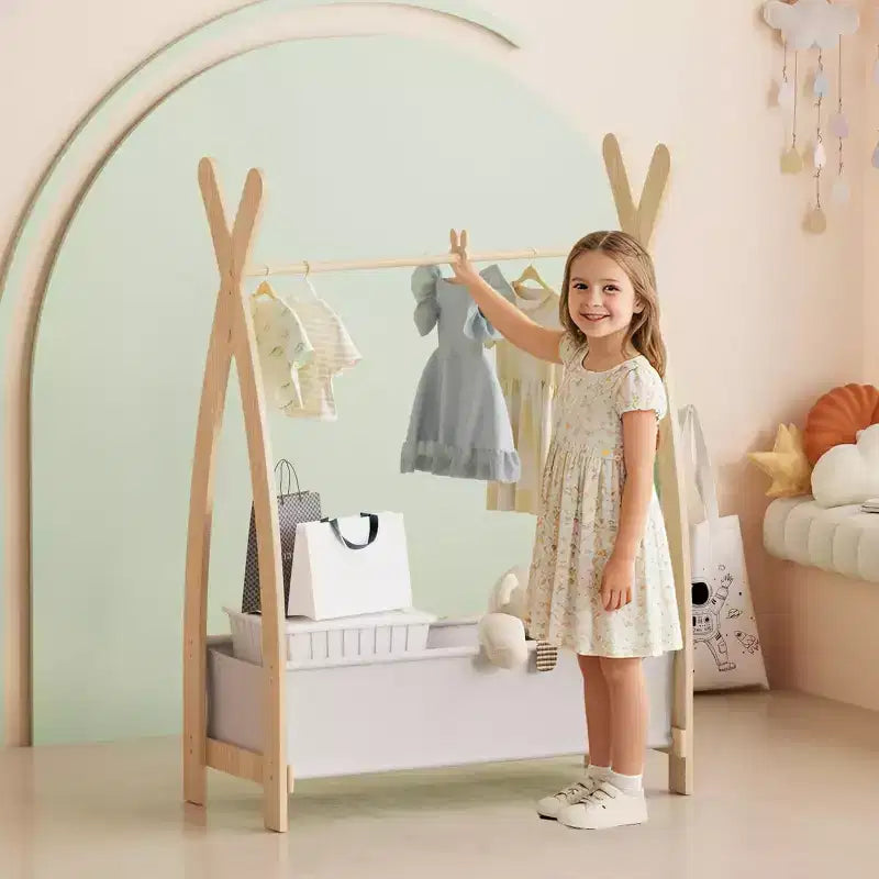 BALHAM TRADE - Portant pour vêtements d'enfant, fille, organisateur de déguisements, une seule tringle avec suspension