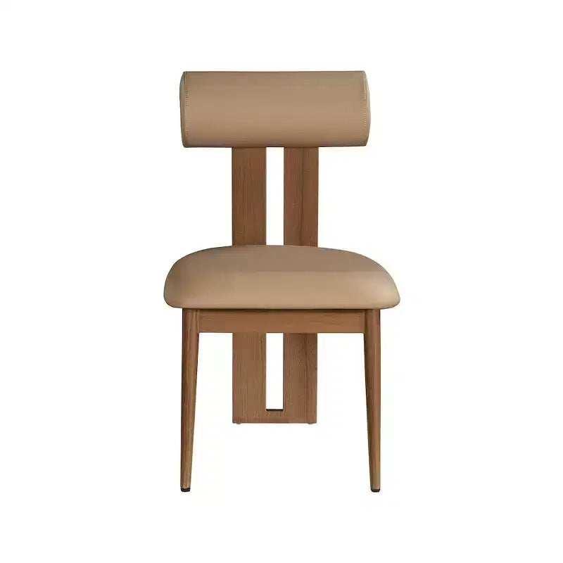 Meridian Furniture, Chaises de salle à manger Dario en cuir vegan, lot de 2