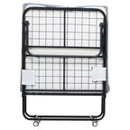 Lit pliant Zeus & Ruta 31x75 (taille double) avec 5 matelas, lit d'appoint portable pour adultes, gris