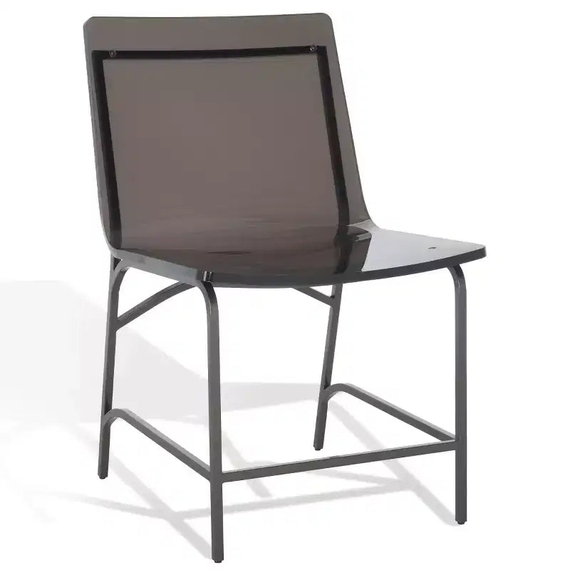 Chaise de salle à manger en acrylique Bryant (Lot de 2) - SFV2566 - Gris fumé/Bronze canon - Safavieh Couture