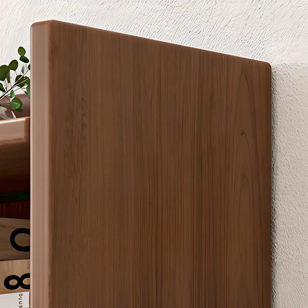 Bibliothèque rectangulaire classique en bois de noyer de première qualité à 7 étagères