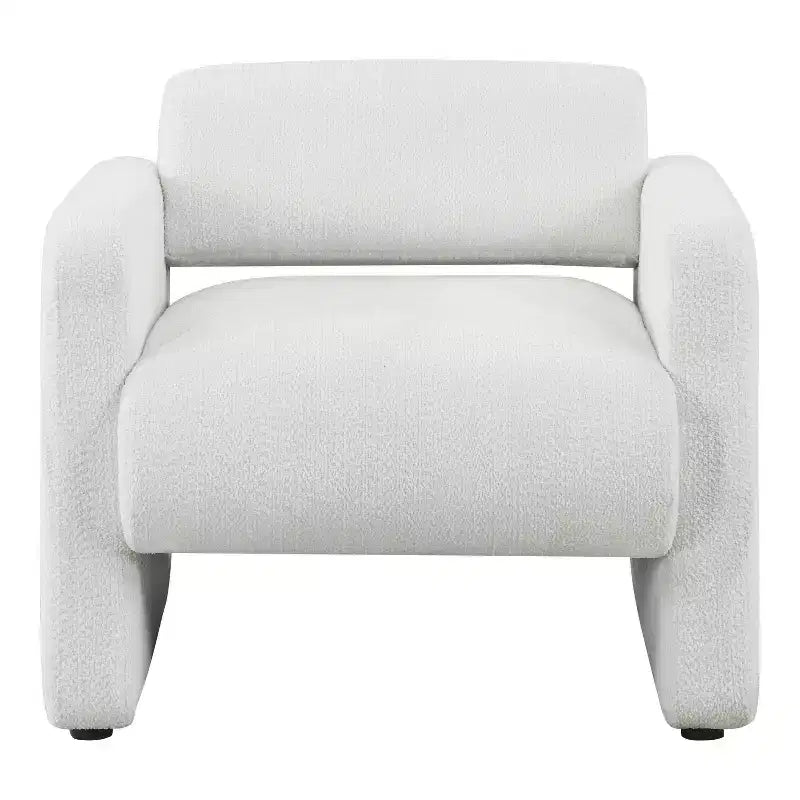 HOMES: Inside + Out Fauteuil d'appoint moderne Sanddrift en bouclette