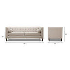 Jack 84 Canapé tuxedo capitonné moderne rembourré
