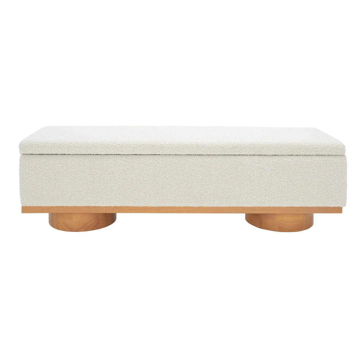 Banc de rangement Sunneva Boucle SAFAVIEH Couture - 61 po L x 20 po P x 19 po H - 61Lx20Px19H