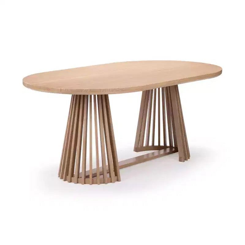 Table à manger rectangulaire 72 Lido Plank+Beam, table de cuisine minimaliste en bois massif pour 6 personnes