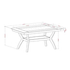 Ensemble de salle à manger 7 pièces avec table de rangement Dionne de Furniture of America
