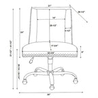 Chaise de bureau pivotante Violet