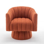 Fauteuil rond pivotant SEYNAR Modern Glam en velours