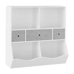 Étagère pour enfants, coffre à jouets de rangement à 3 niveaux, coffre de rangement multifonctionnel pour chambre d'enfant, chambre à coucher, école