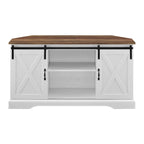 Meuble TV d'angle Middlebrook avec porte de grange coulissante de 52 pouces