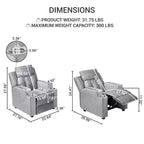 Fauteuil inclinable pour enfants Home Imports Emporium, fauteuil inclinable en peluche pour les tout-petes de 15 ans, fauteuil rembourré confortable pour chambre d'enfant ou chambre à coucher