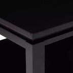 Meuble TV Kings Brand Furniture 54 po en bois fini noir avec rangement