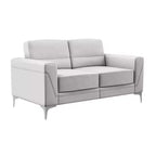 Causeuse gris clair en PVC